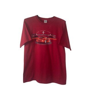 Gildan Ultra Cotton Mustang Legend Shirt Mens Large Red Vintage Graphic Tee